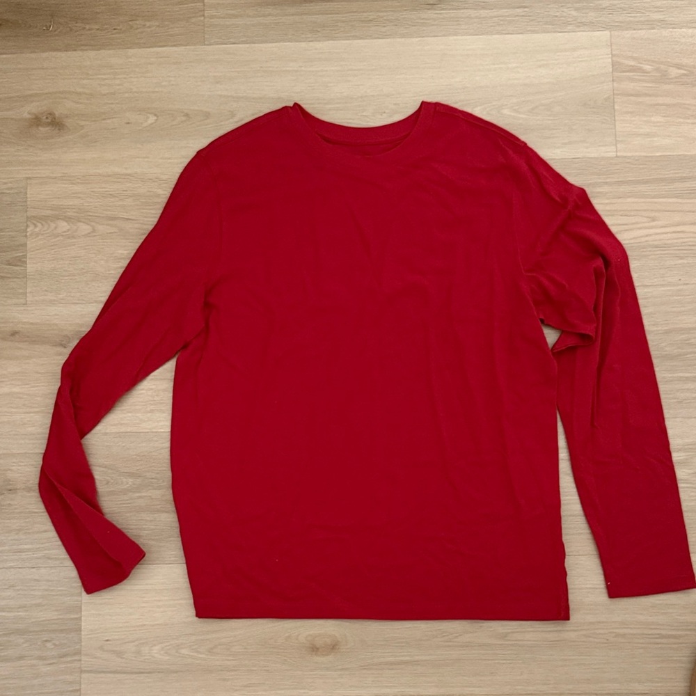 Goodfellow & Co Red Long Sleeve Tee